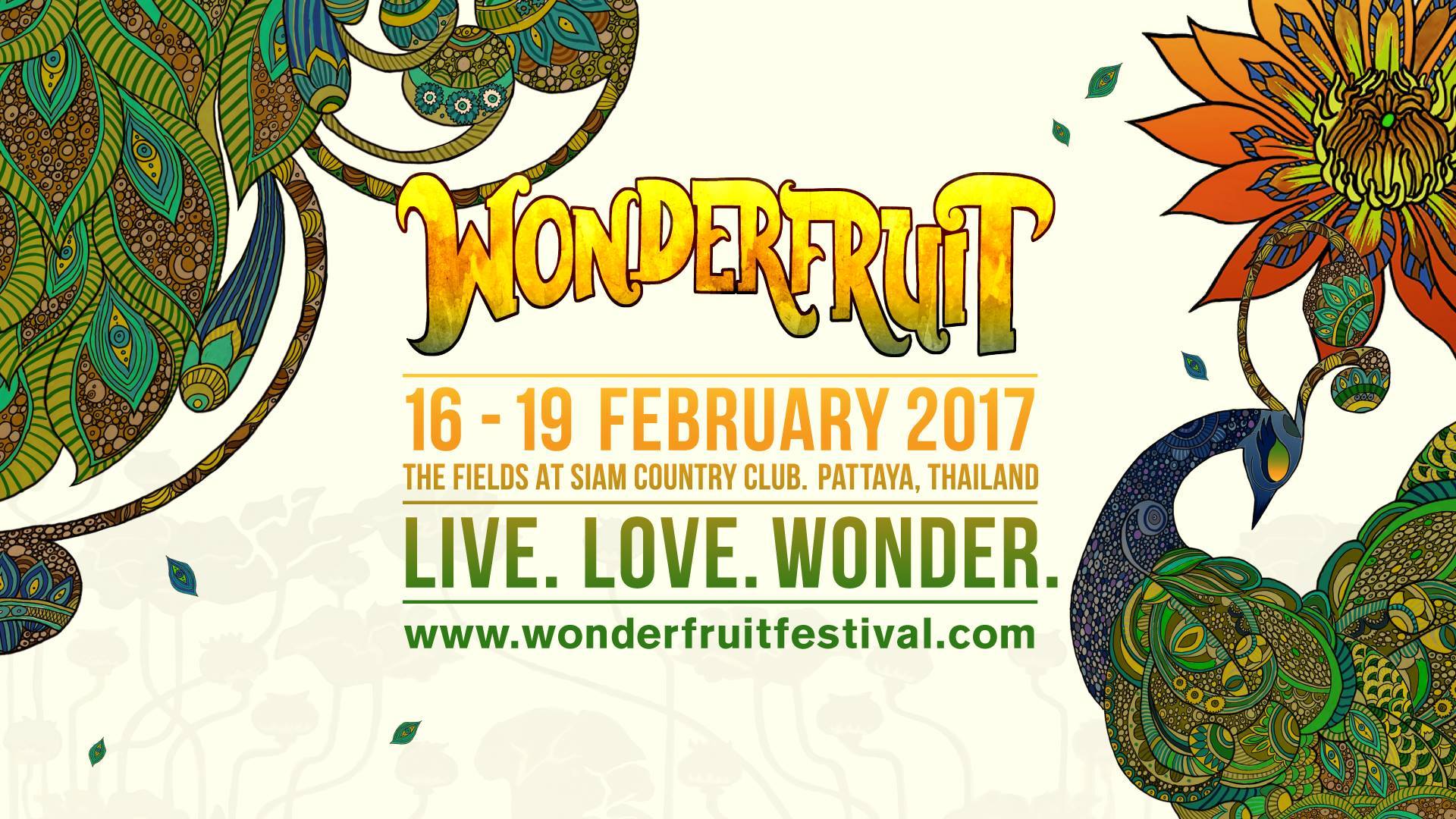 Wonderfruit 2017 16-19 กุมภาพันธ์ 2017 @ เดอะฟิลด์ แอท สยามคันทรีคลับ