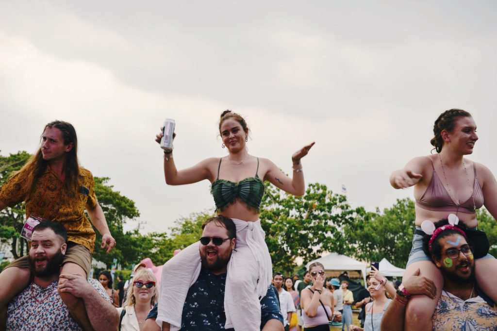 Happy crowd at Pink Cloud Music Festival Thailand 2019