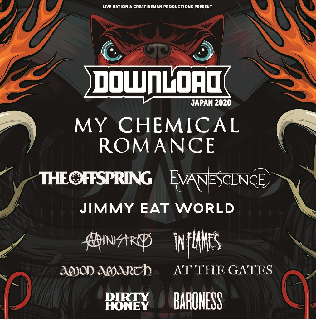 Download Festival Japan 29 March 2020 My Chemical Roamance Comeback